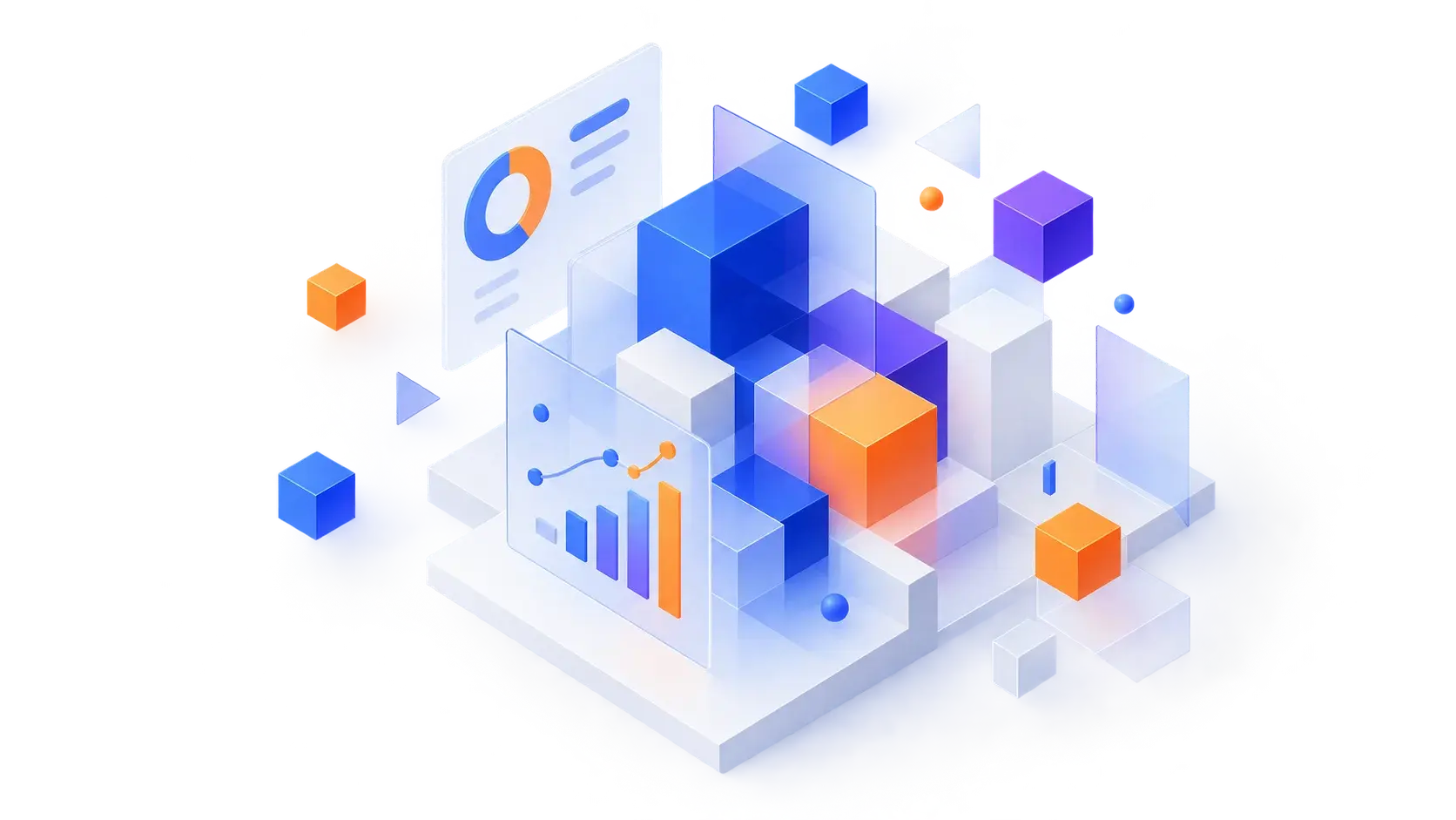 A data platform with clear reports and connected blocks